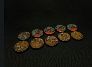 Lotto Basi Miniature Warhammer 28mm