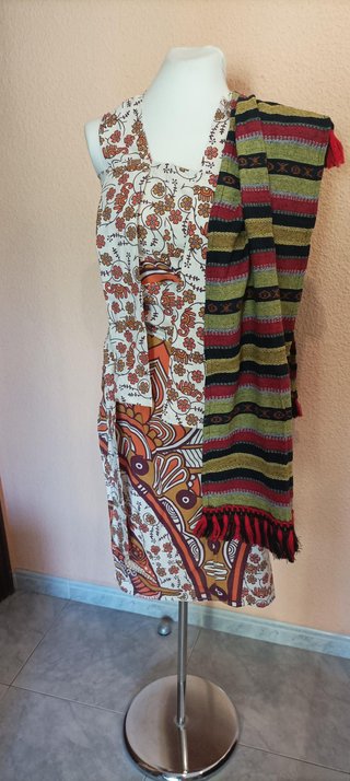 18-Disfraz tribal estampado talla única