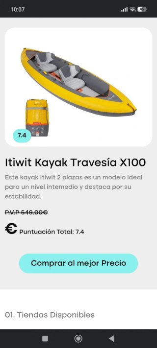 Kayak Itiwit  touring 2 plazas