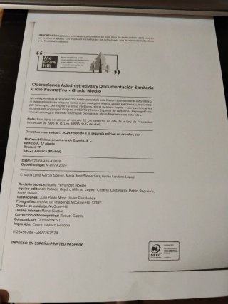 Operaciones administrativas y documentación san...