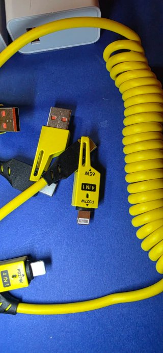 Set 2 Caricabatterie 67W + 2 Cavi USB-C Lightning
