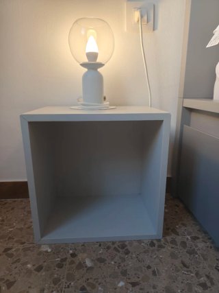 3 Cubos Eket Ikea Blanco y Gris