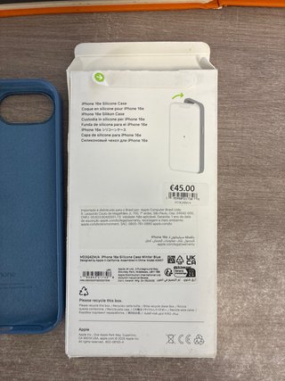Funda iPhone 16e Apple Azul