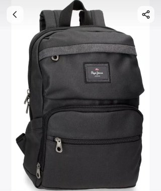 Mochila Pepe Jeans Court Negra