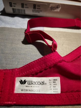 Sujetador Rojo Encaje Wacoal