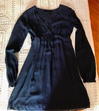 Abito corto in chiffon seta stile impero