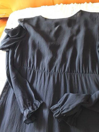 Abito corto in chiffon seta stile impero