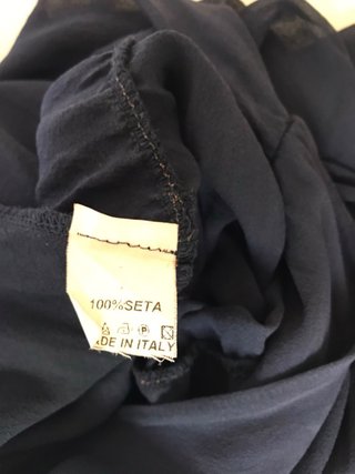 Abito corto in chiffon seta stile impero