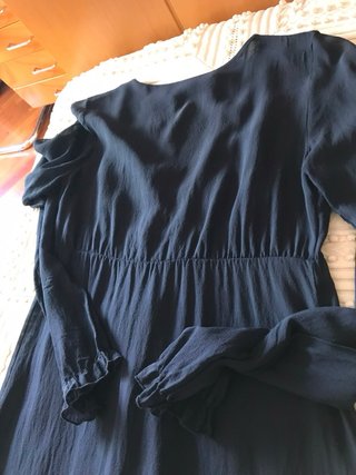 Abito corto in chiffon seta stile impero