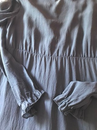 Abito corto in chiffon seta stile impero