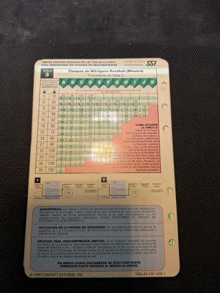 Tavole di decompressione per immersioni