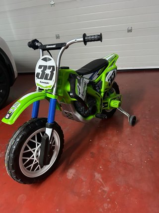 Moto Infantil Kawasaki Motocross Verde