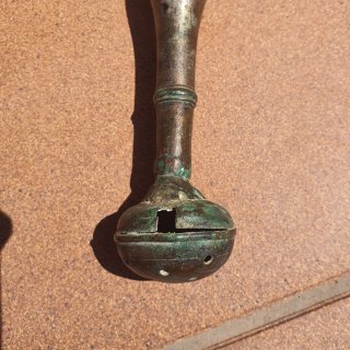 Hisopo Aspersorio Litúrgico Bronce Antiguo
