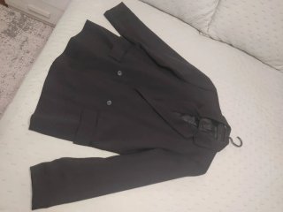 Blazer / Americana negra oversize estilo elegante