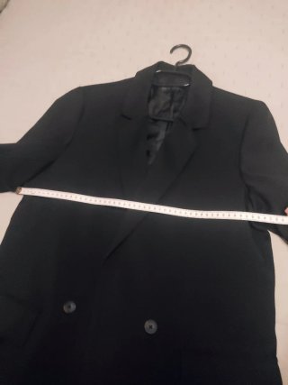Blazer / Americana negra oversize estilo elegante