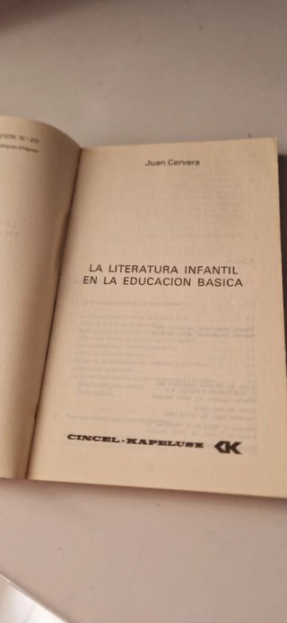 Libro" literatura infantil en la educación básica"