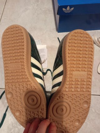 Adidas Samba OG Beige/Verde talla 39 1/3