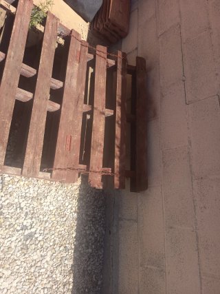REGALO Cama de palets de madera