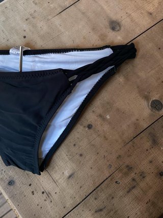 Bikini negro trenzado