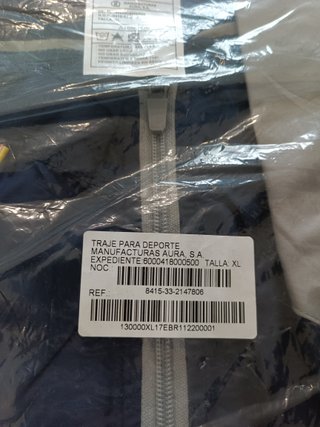 Traje de deporte Ejército de Tierra XL