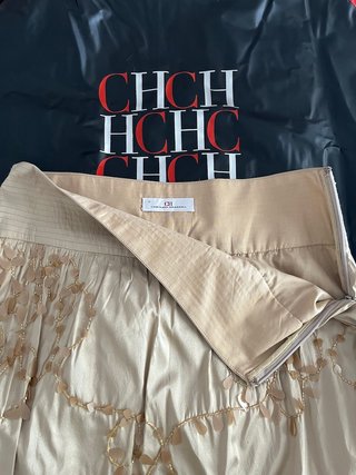 Falda seda de Carolina Herrera de fiesta o novia