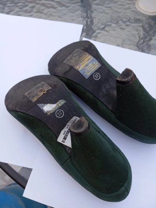 Zapatos Mustang Tacon Verde Talla 37