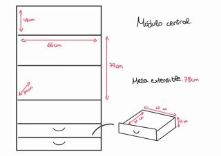 Armario modular madera