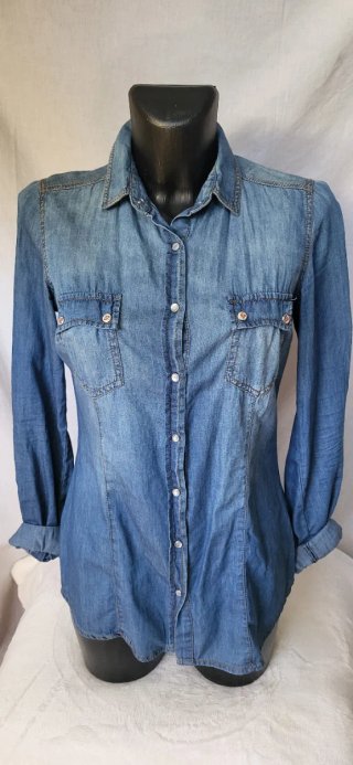 Camisa vaquera mujer, S, Stradivarius