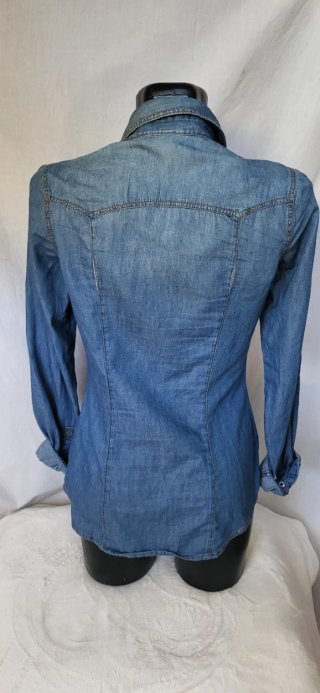 Camisa vaquera mujer, S, Stradivarius