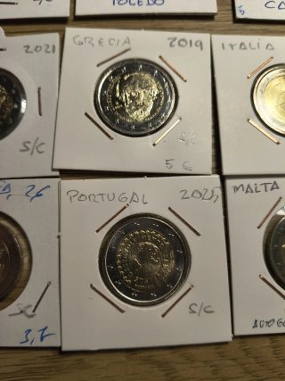 Lote 15 Monedas 2€ Conmemorativas Varias