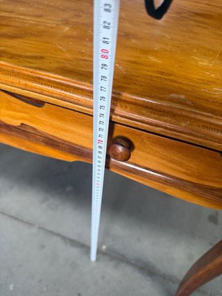Mesa auxiliar vintage madera principios XX