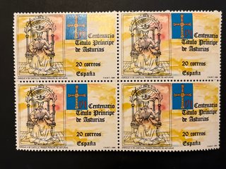 España 1988 Centenario Título Principe Asturias