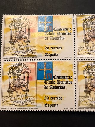 España 1988 Centenario Título Principe Asturias