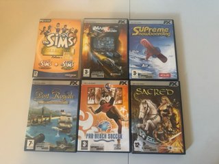 Lotto 6 Giochi PC: Sims, Port Royale, Sacred