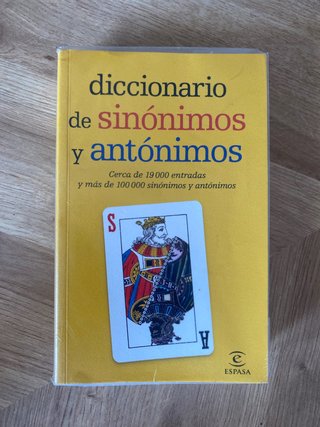 Diccionario de sinónimos y antónimos