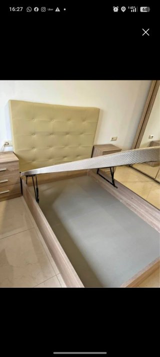 Canapé abatible madera y tela