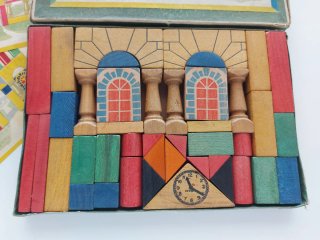 Juego antiguo madera "Arquitectura Moderna"