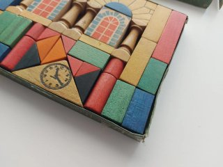 Juego antiguo madera "Arquitectura Moderna"