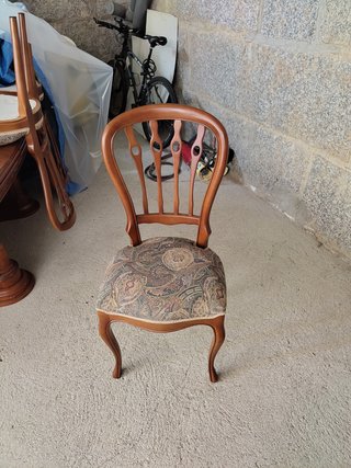 Mesa comedor ovalada y 8 sillas