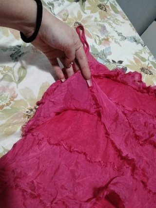 Camiseta tirantes fucsia lentejuelas