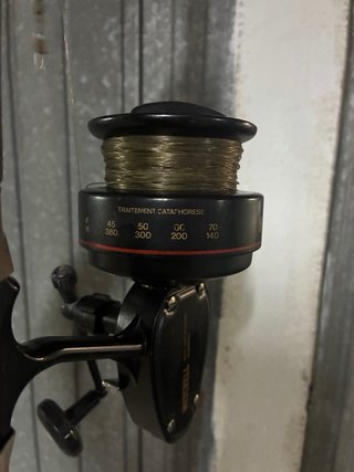 Caña de pescar con carrete