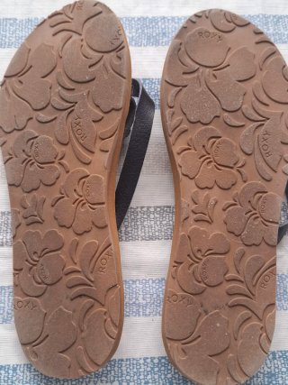Sandalias Roxy Mujer Talla 40 Marrón y Negro