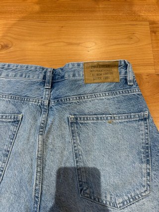 Pull&Bear Vaqueros Cortos Hombre Azules Rotos