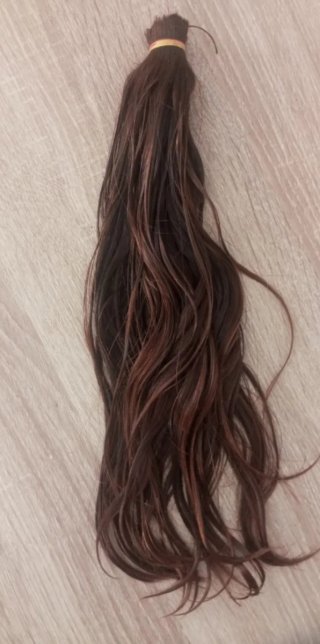 Pelo natural virgen 34 cm, cabello humano .