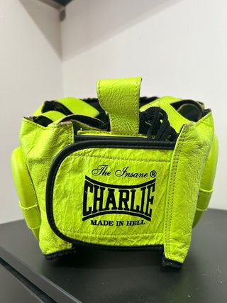 Casco Boxeo Charlie Verde Fosforito