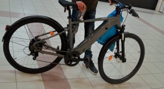 Bicicleta Eléctrica Gris