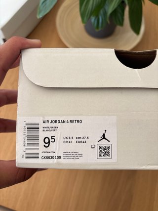 Jordan Retro 4 SB Verde Talla 43