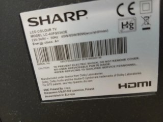 Televisor Sharp Smart TV Negro