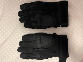 Guantes de moto tácticos negros
