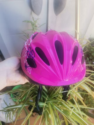 Casco niña bici patines o patinete rosa infantil